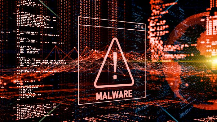 Ilustrasi serangan malware.